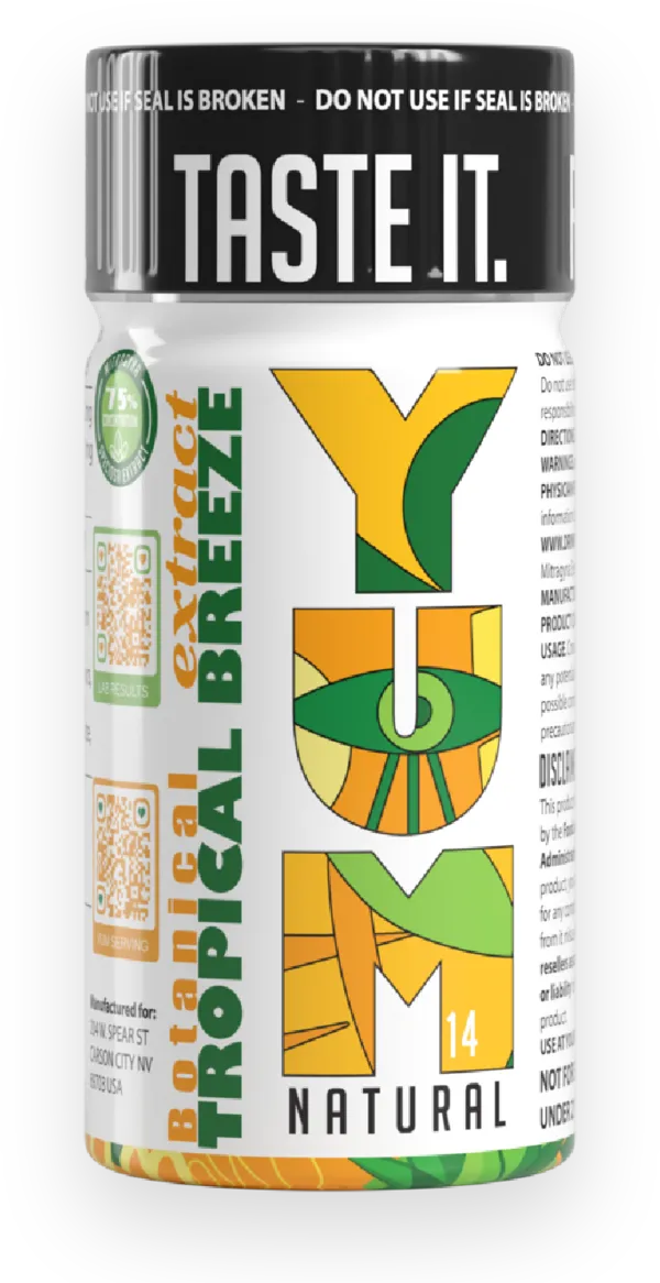 YUM Tropical Breeze 14 mL bottle